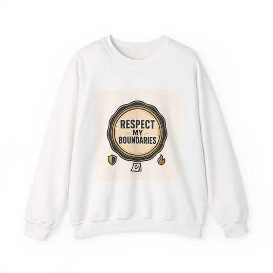 Crewneck Sweatshirt — Respect My Boundaries Graphic
